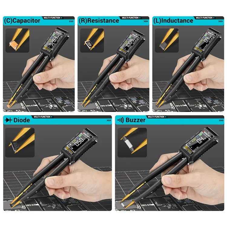 ANENG GN702 Digitale Pinzetten-Brücken-Multimeter LCR-Zangenmessgerät Induktivitätsmessgerät