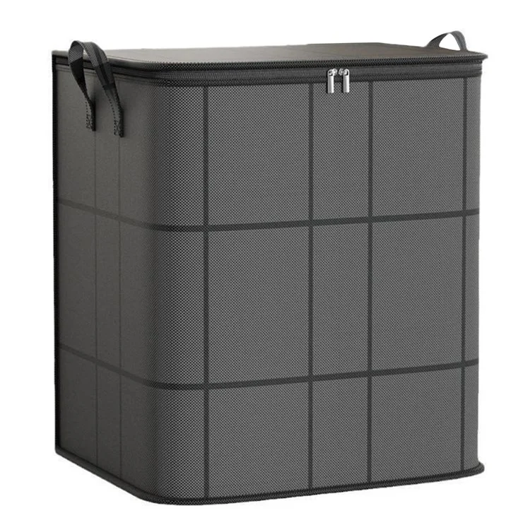 Non Woven Fabric Storage Bag with Dual Handles Foldable Organizer for Home Organization, Size M