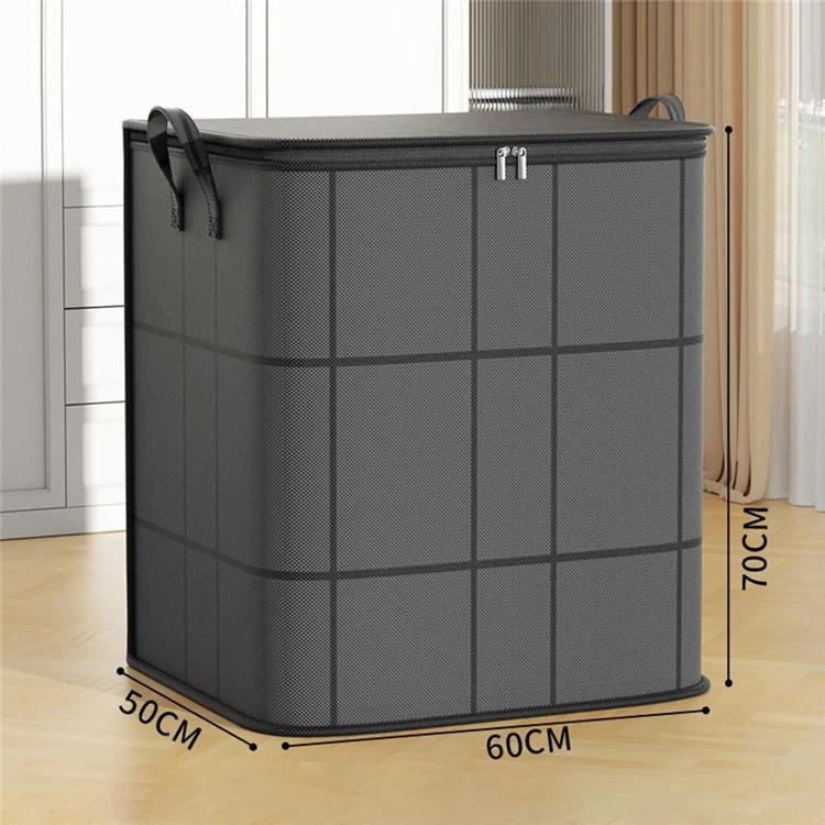 Non Woven Fabric Storage Bag with Dual Handles Foldable Organizer for Home Organization, Size XL