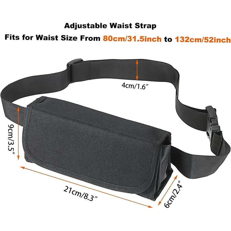 Porta Monete Euro a 8 Scomparti Dispenser Borsa da Cintura in Tessuto Oxford Portatile Organizzatore Euro Marsupio
