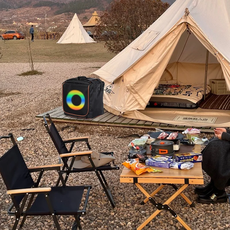 Per JBL PartyBox Encore 2 Custodia protettiva per altoparlante Borsa di stoccaggio pieghevole con tracolla - Nero