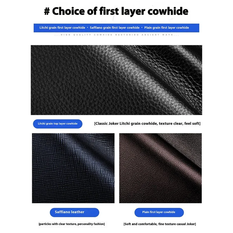 BANYANU N2045 Portefeuille / Porte-monnaie long en cuir véritable Multi-emplacements pour cartes Grande capacité Blocage RFID - Noir / Texture de litchi