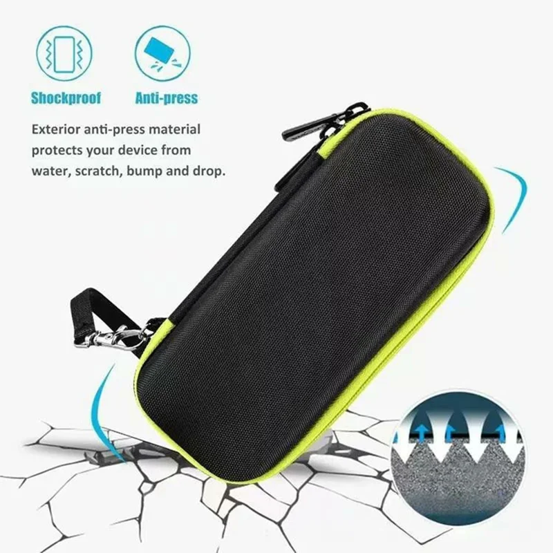 For Philips Oneblade Razor EVA Storage Case Portable Shockproof Travel Bag Shaver Organizer Box - Black