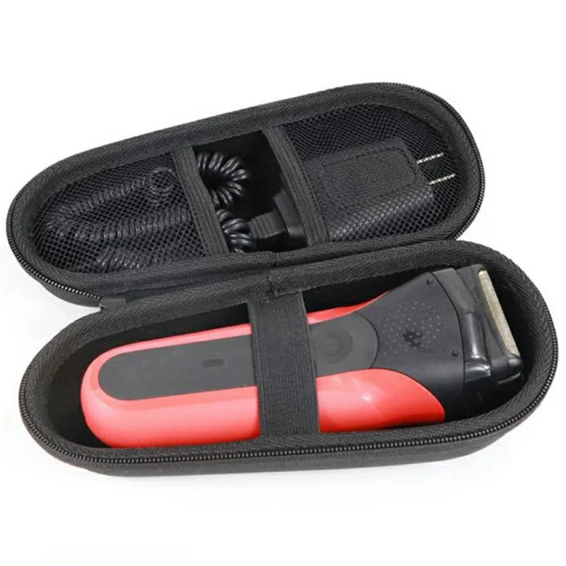 For Braun Series Electric Shaver EVA Storage Case Portable Anti Shock Travel Bag Protective Organizer - Black