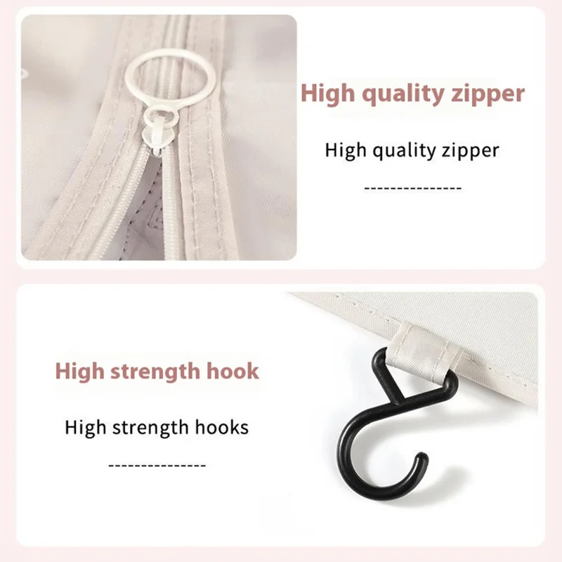 6Pcs / Set Portable Travel Business Trips Organizer Foldable Multi-Function Clothes Storage Bags - Pink