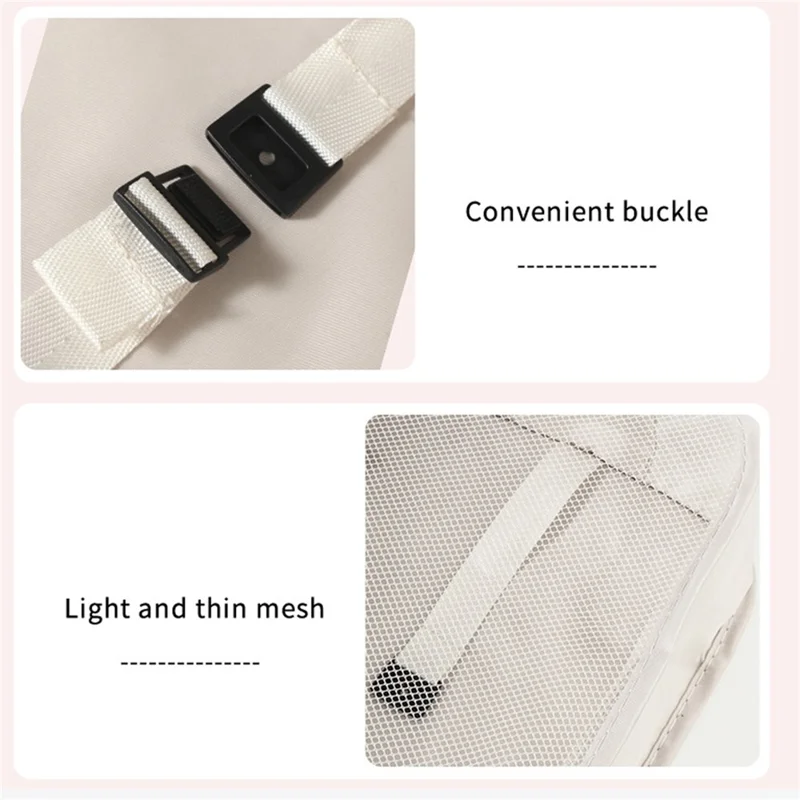 9Pcs / Set Portable Travel Business Trips Organizer Foldable Clothes Shoes Toiletry Cosmetic Storage Bags - Beige