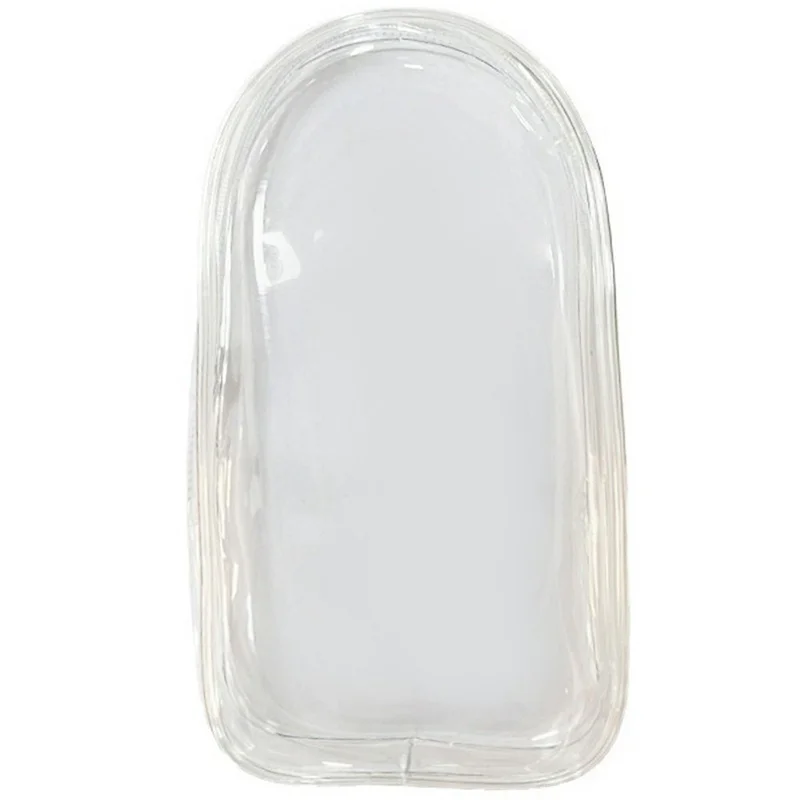 Sac transparent en PVC avec porte-clés pour figurines en peluche Labubu, pochette de rangement portable et anti-poussière - Transparent