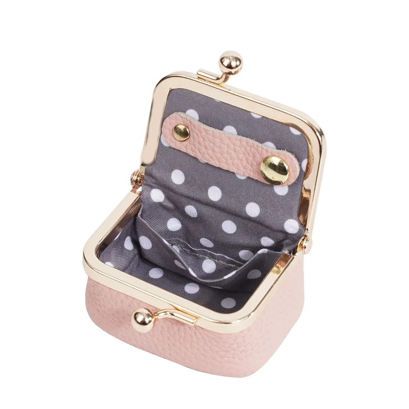 BAELLERRY D3069 Porta-Joias de Couro Bovino Genuíno para Brincos, Anéis e Colares - Organizador Mini Feminino Rosa