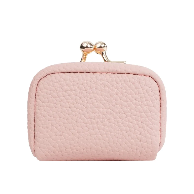 BAELLERRY D3069 Porta-Joias de Couro Bovino Genuíno para Brincos, Anéis e Colares - Organizador Mini Feminino Rosa