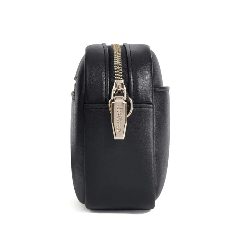 BAELLERRY N8938 Sac bandoulière en cuir PU Mode Sac à bandoulière Capacité élevée Sac pour téléphone Décontracté - Noir