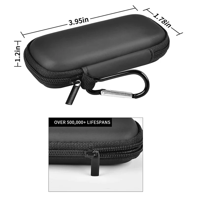 For Alivecor Kardiamobile ECG  /  Kardiamobile 6L EKG Heart Monitor Protective Case Travel Carrying Pouch