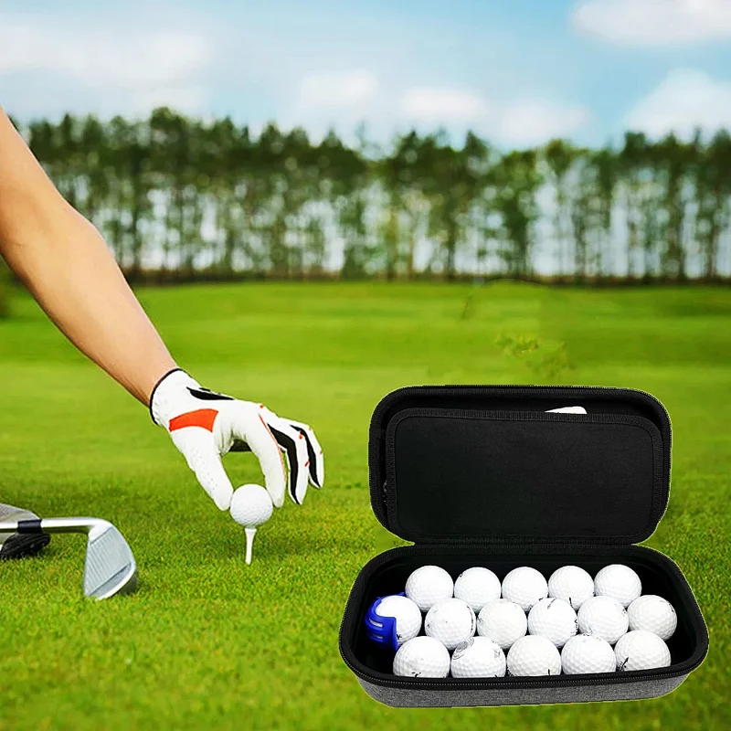 Golf Accessories Organizer Bag for Gloves Balls Tees Markers EVA Portable Storage Case