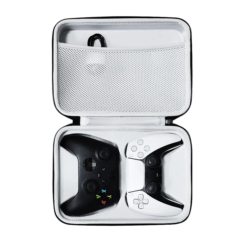 Portable Carrying Case for PS5  /  PS4  /  Xbox Series Dual Controller EVA Hard Shell Universal Gamepad Storage Bag