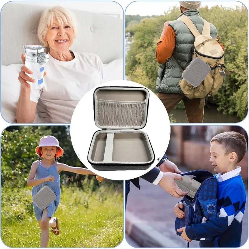 Portable Nebulizer Carrying Case for Travel Medical Kit Handheld Emergency Medical Bag
