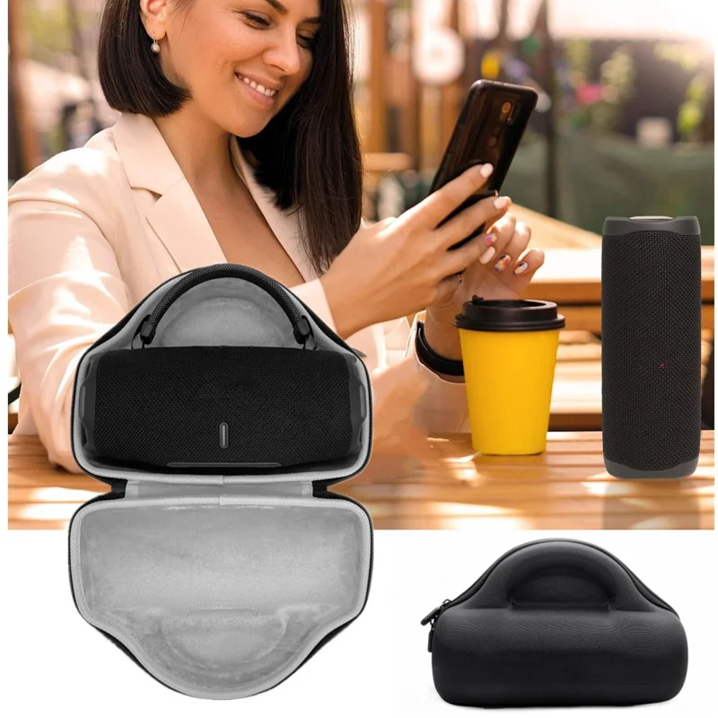 Für JBL Charge 6 Tragbarer Lautsprecher Hartschalenkoffer Stoßfeste Aufbewahrungstasche für Outdoor-Camping