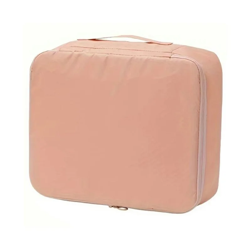 Size M Travel Underwear Organizer Portable Clothing Storage Bag Carry On Packing Cube - Pink
