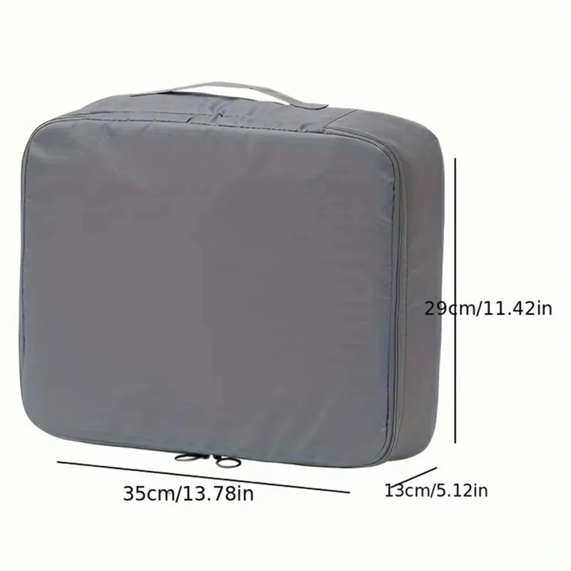 Size M Travel Underwear Organizer Portable Clothing Storage Bag Carry On Packing Cube - Grey