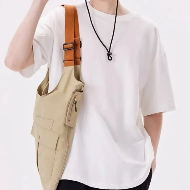 Multifunctional Vest Bag Outdoor Activities Oxford Cloth Single Shoulder Tote Bag Workwear Waistcoat, Size S
