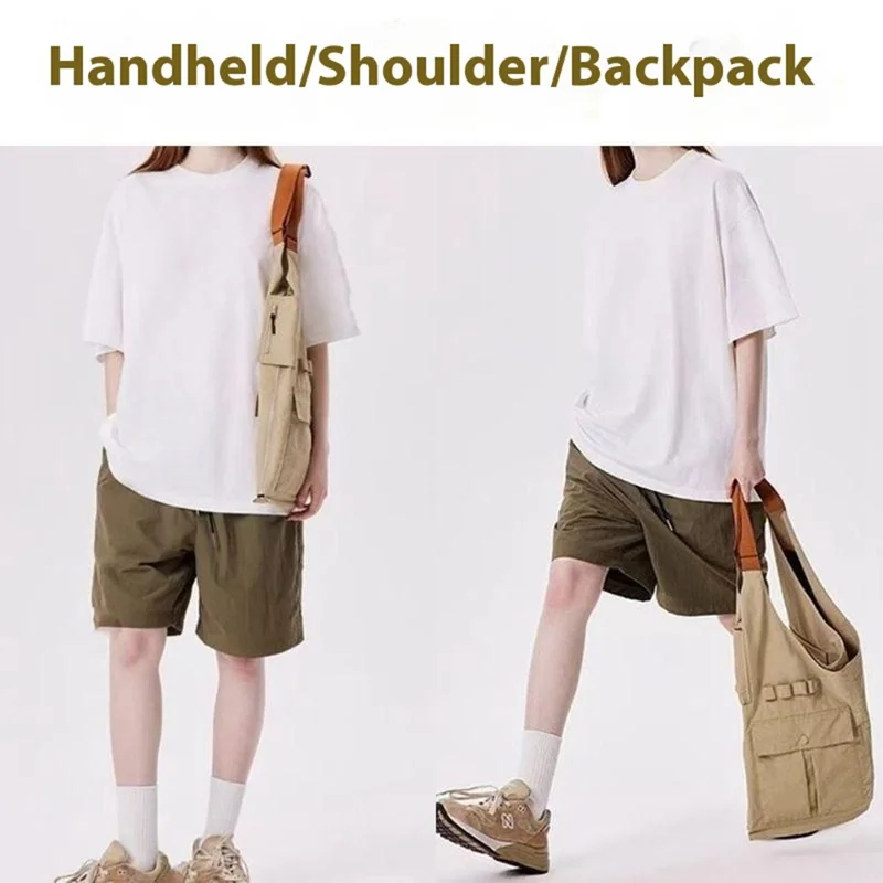 Multifunctional Vest Bag Outdoor Activities Oxford Cloth Single Shoulder Tote Bag Workwear Waistcoat, Size L