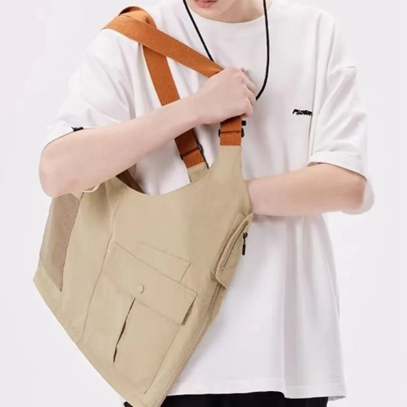 Multifunctional Vest Bag Outdoor Activities Oxford Cloth Single Shoulder Tote Bag Workwear Waistcoat, Size XL