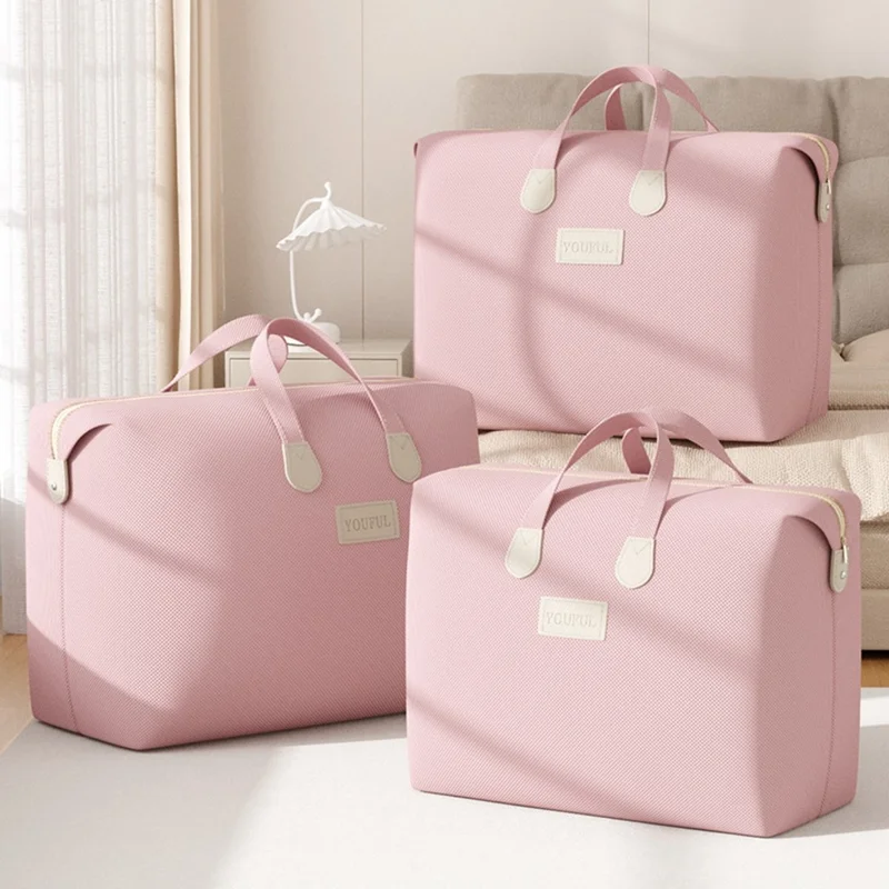 Size S Non Woven Fabric Storage Bag for Moving Packing Clothes Bedding Organizer with Reinforced Handles, 51 x 12.5 x 40cm