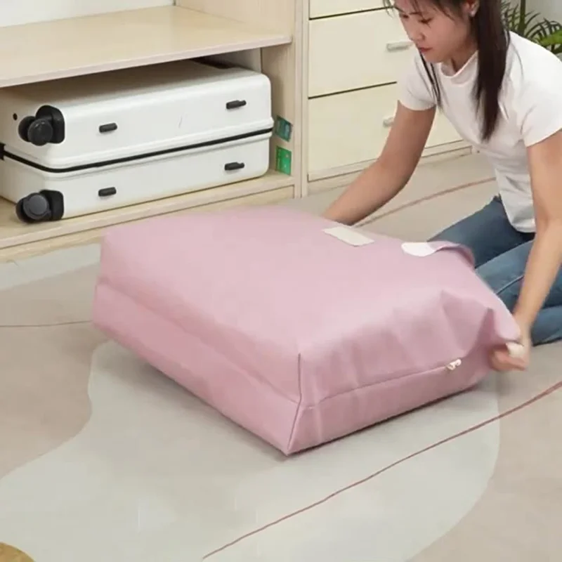 Size L Non Woven Fabric Storage Bag for Moving Packing Clothes Bedding Organizer with Reinforced Handles, 81 x 22 x 60cm