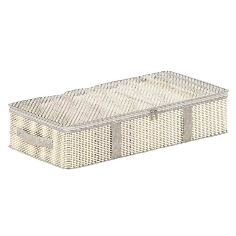 85 x 45 x 15cm Transparent PVC Under Bed Storage Bag Large Capacity Dustproof Flat Organizer