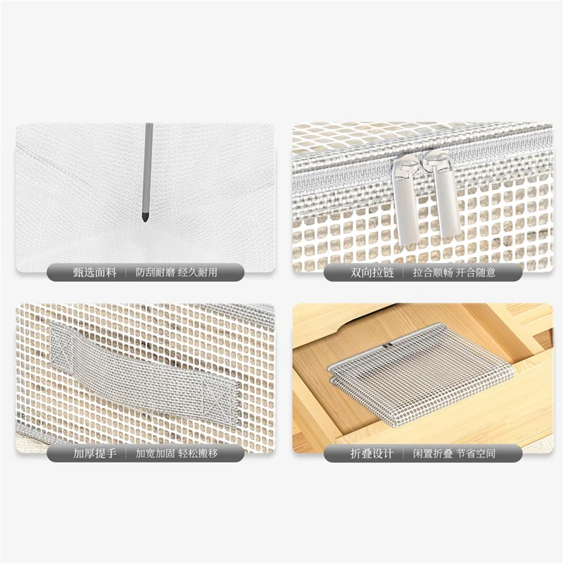 85 x 45 x 15cm Transparent PVC Under Bed Storage Bag Large Capacity Dustproof Flat Organizer