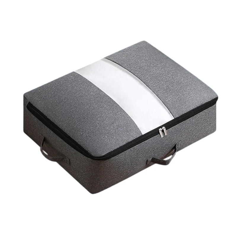 Borsa Pieghevole Taglia M per Stoccaggio Sottoletto, Antipolvere, per Organizzazione Vestiti e Trasloco, 50 x 40 x 15 cm