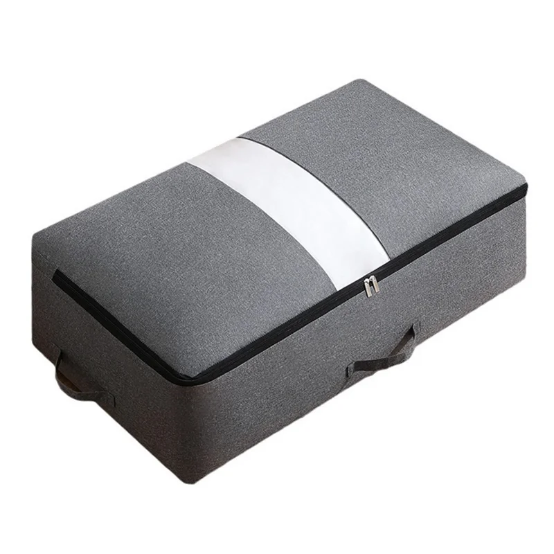 Size XXL Foldable Storage Bag Dustproof Under Bed Clothes Organization for Moving Packing, 80 x 47 x 25cm