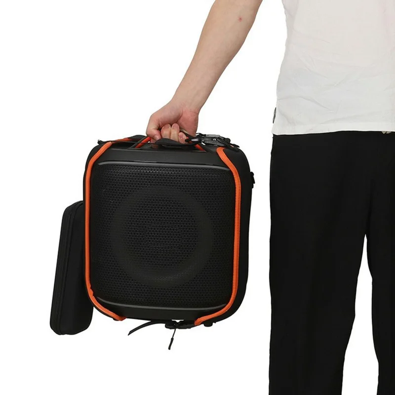 For JBL PartyBox Encore 2 Speaker EVA Protective Case Portable Shock Absorbing Cover with Microphone Bag