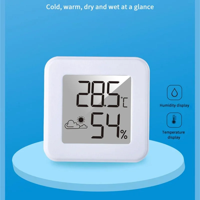 FJ2304 For Home Office LCD Display Mini Temperature Humidity Meter with Comfort Level Indicator