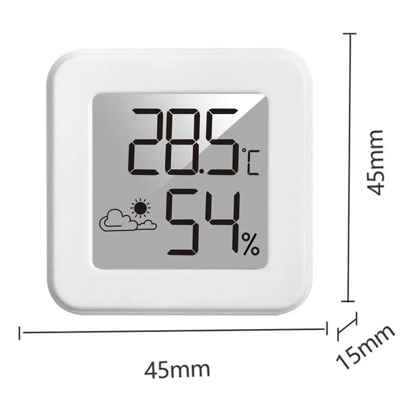 FJ2304 For Home Office LCD Display Mini Temperature Humidity Meter with Comfort Level Indicator