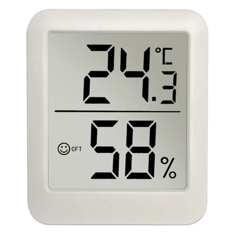 YZ6053 Large LCD Screen Smart Hygrometer Thermometer Magnetic High Precision Electronic Temperature Humidity Meter (No Battery)