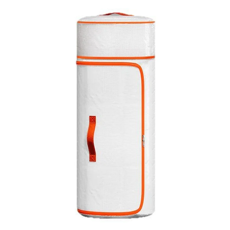 Sac de rangement cylindrique en PVC de 25 x 52 cm pour vêtements et literie, organisateur imperméable avec poignées de transport
