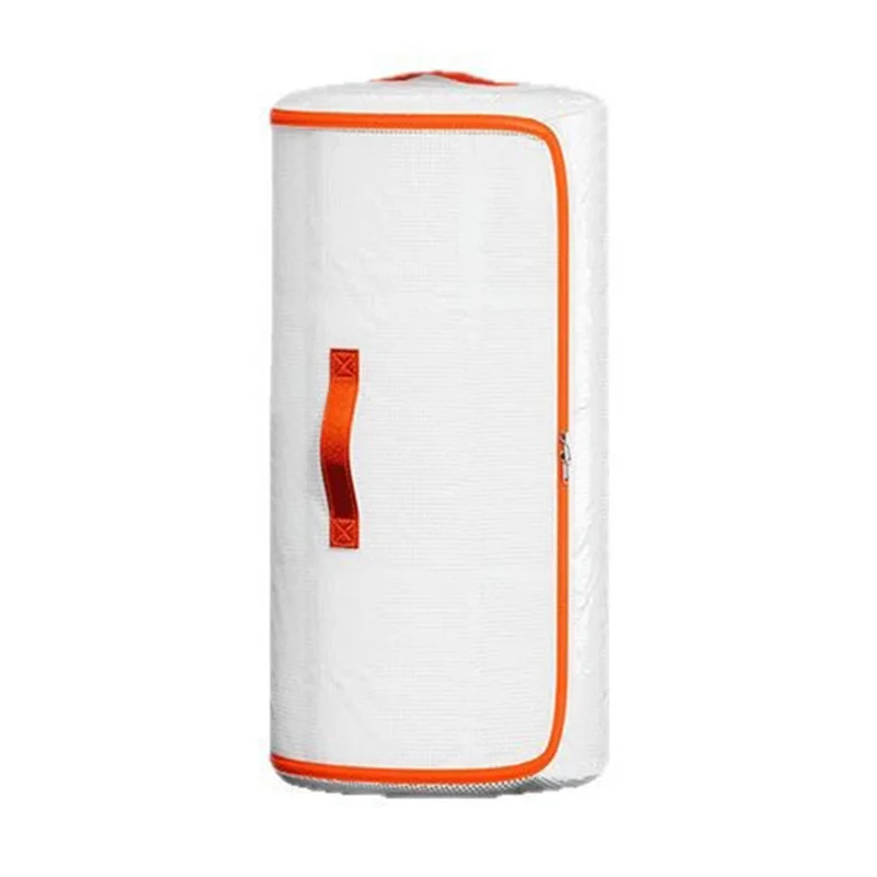 35 x 68cm PVC Cylindrical Storage Bag for Clothes Bedding Moistureproof Organizer with Carry Handles