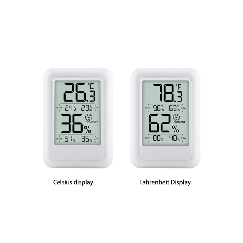 TS-FT0400 Termômetro Digital Interno com Higrômetro para Monitoramento de Temperatura e Umidade em Estufas Agrícolas