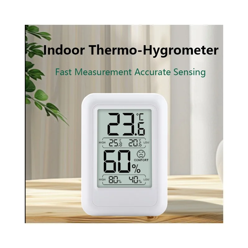 TS-FT0400 Termômetro Digital Interno com Higrômetro para Monitoramento de Temperatura e Umidade em Estufas Agrícolas