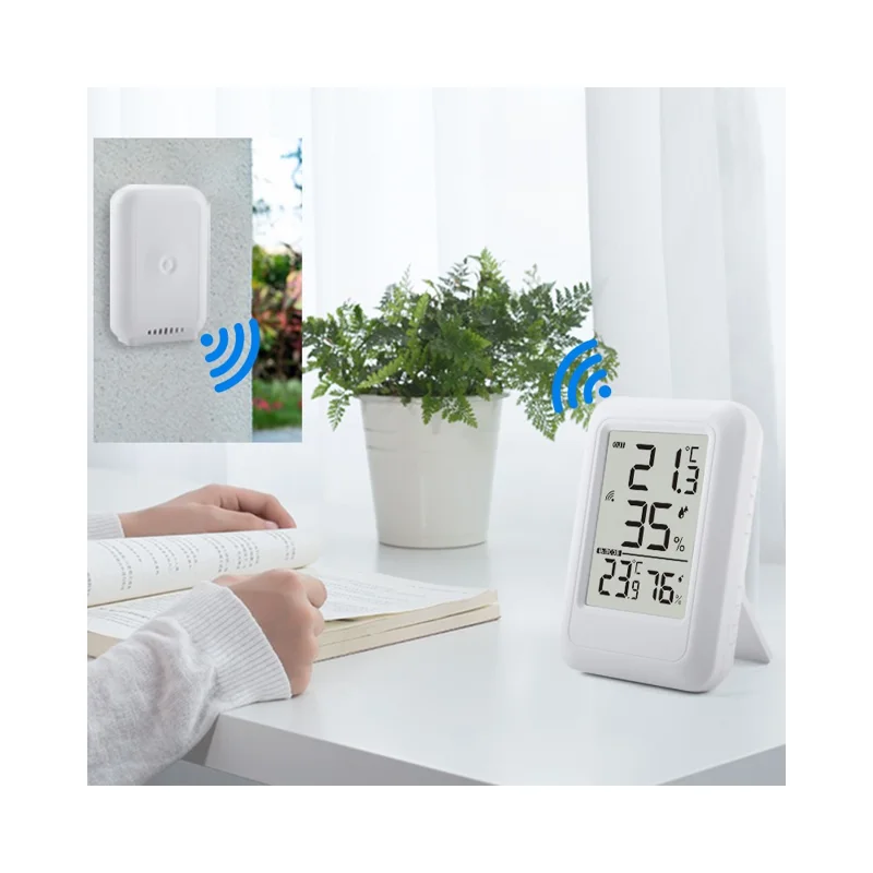 TS-FT0403 2.56 Inch Screen Wireless Indoor Outdoor Thermometer Hygrometer High Precision Temperature Humidity Sensor