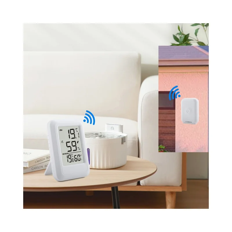 TS-FT0403 2.56 Inch Screen Wireless Indoor Outdoor Thermometer Hygrometer High Precision Temperature Humidity Sensor