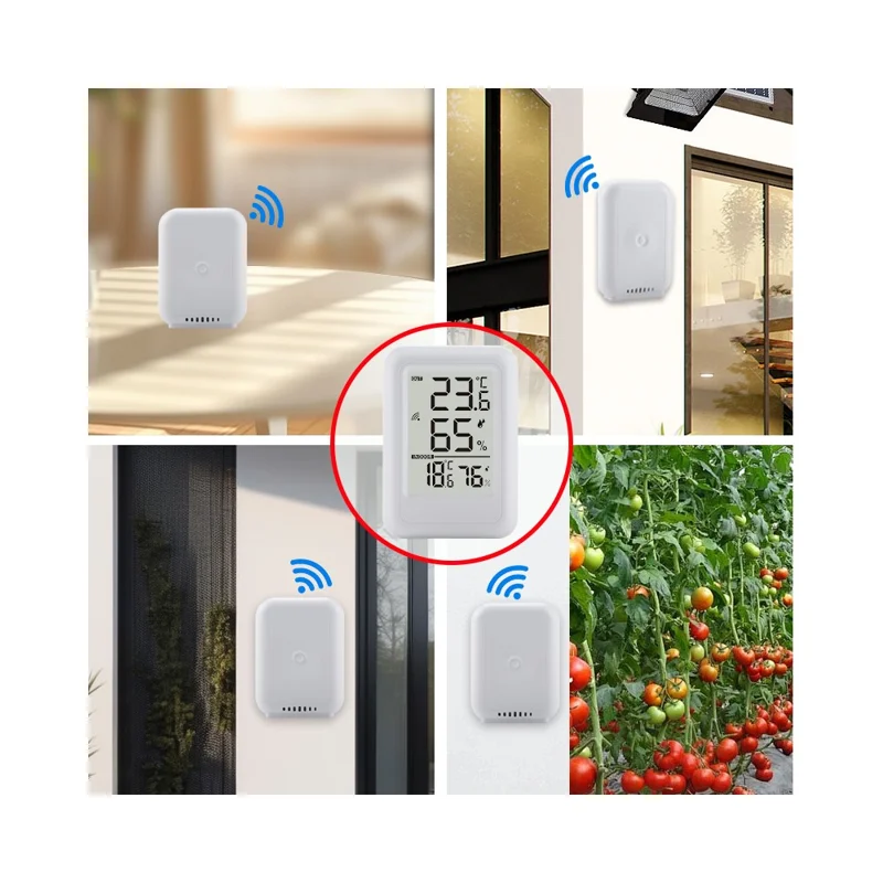 TS-FT0403 2.56 Inch Screen Wireless Indoor Outdoor Thermometer Hygrometer High Precision Temperature Humidity Sensor