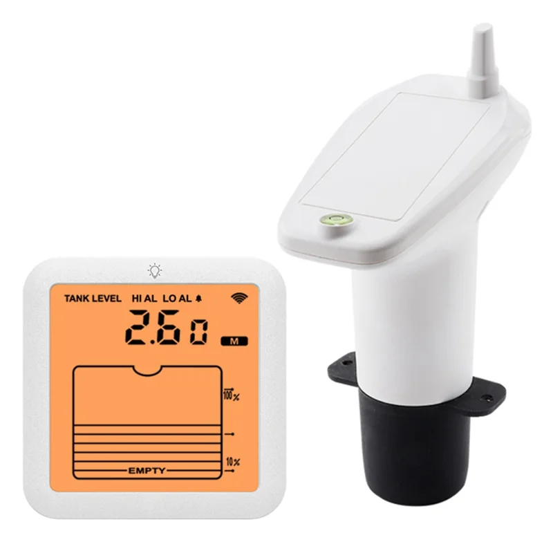 TS-FT007 Ultrasonic Water Level Monitor for Tank High Low Alarm Water Level Sensor with Backlit