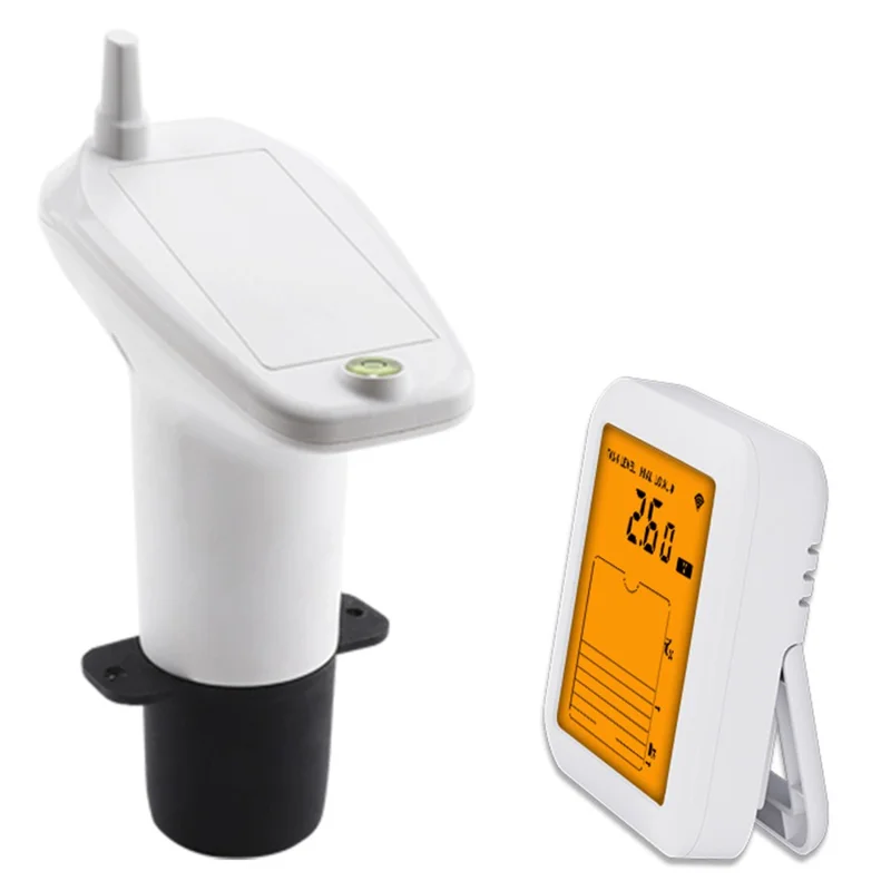 TS-FT007 Ultrasonic Water Level Monitor for Tank High Low Alarm Water Level Sensor with Backlit