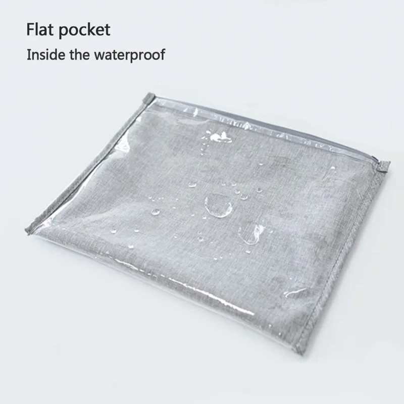 Travel Organizer Set 7 Pieces Clothing Sorting Packing Cubes Waterproof Luggage Storage Bags - Grey
