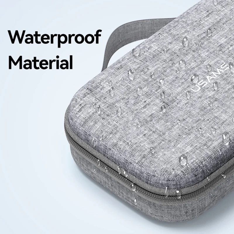 USAMS Jane05 10.6 Inch Storage Bag for Data Cable Earphone Power Bank EVA Hard Shell Digital Accessories Carrying Pouch