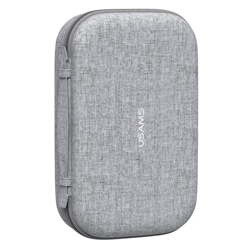 USAMS Jane05 10.6 Inch Storage Bag for Data Cable Earphone Power Bank EVA Hard Shell Digital Accessories Carrying Pouch