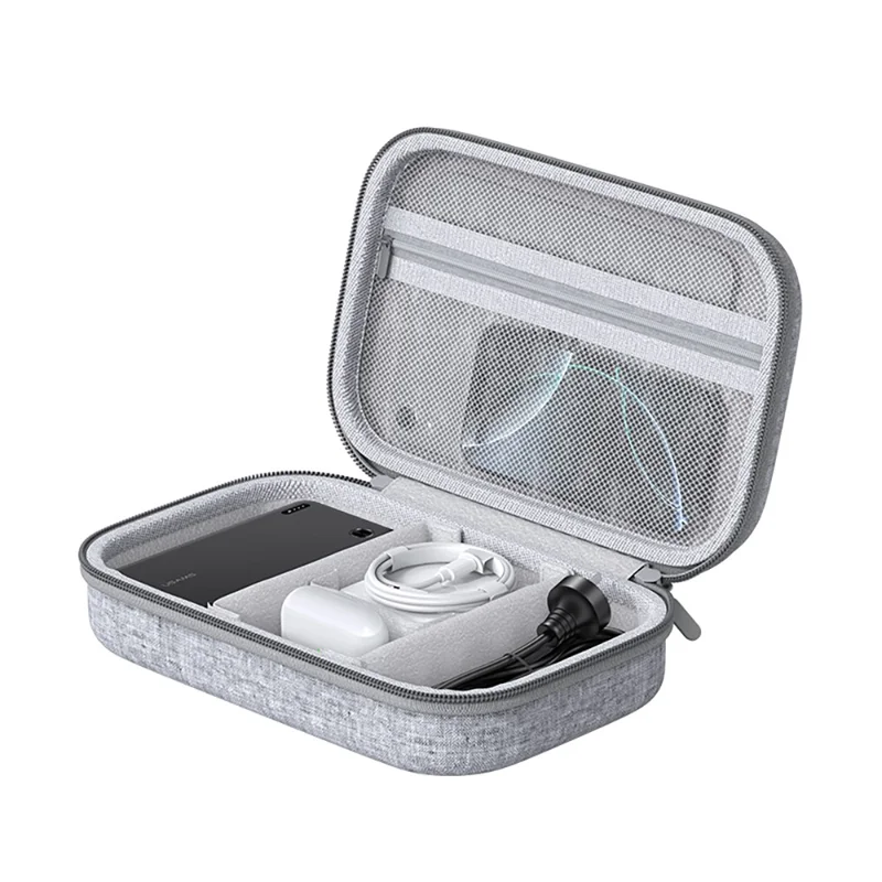 USAMS Jane05 10.6 Inch Storage Bag for Data Cable Earphone Power Bank EVA Hard Shell Digital Accessories Carrying Pouch