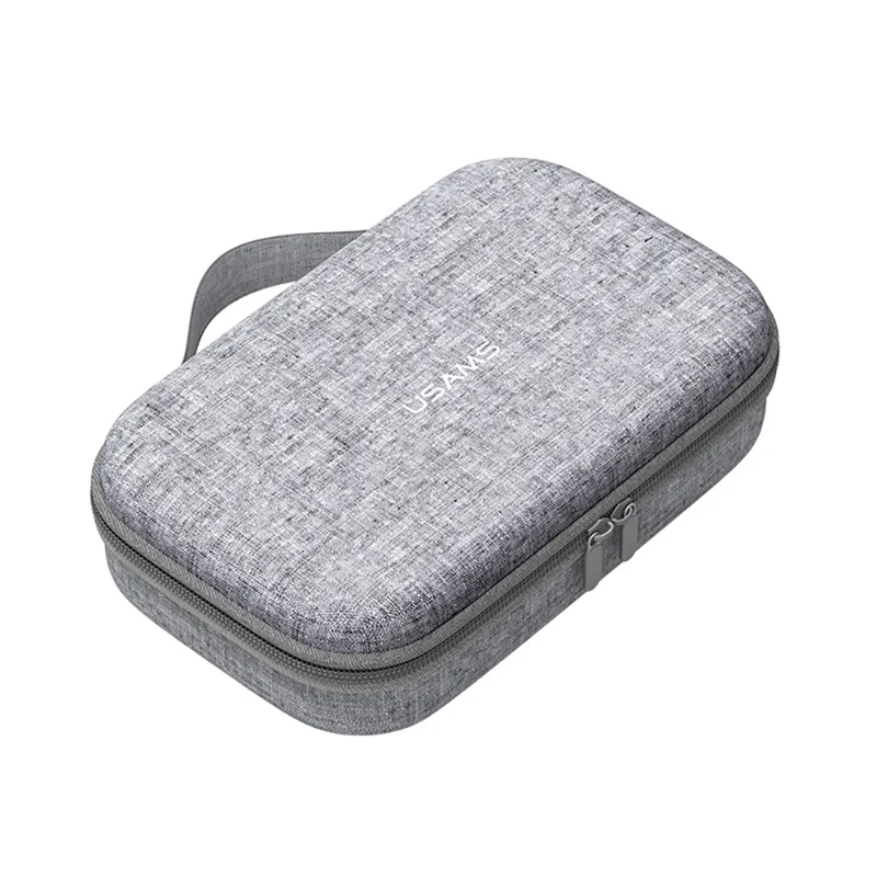 USAMS Jane05 10.6 Inch Storage Bag for Data Cable Earphone Power Bank EVA Hard Shell Digital Accessories Carrying Pouch
