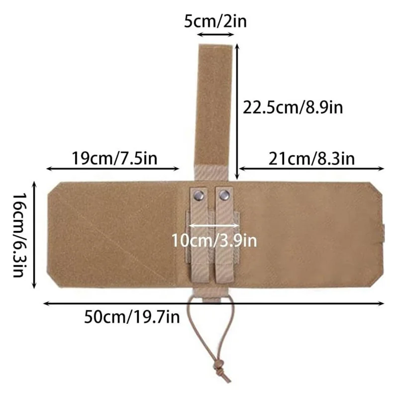 Verstellbarer Nylon MOLLE Taillengürtel Wasserflaschenhalter für Laufen Radfahren Outdoor Flaschenträger - Khaki