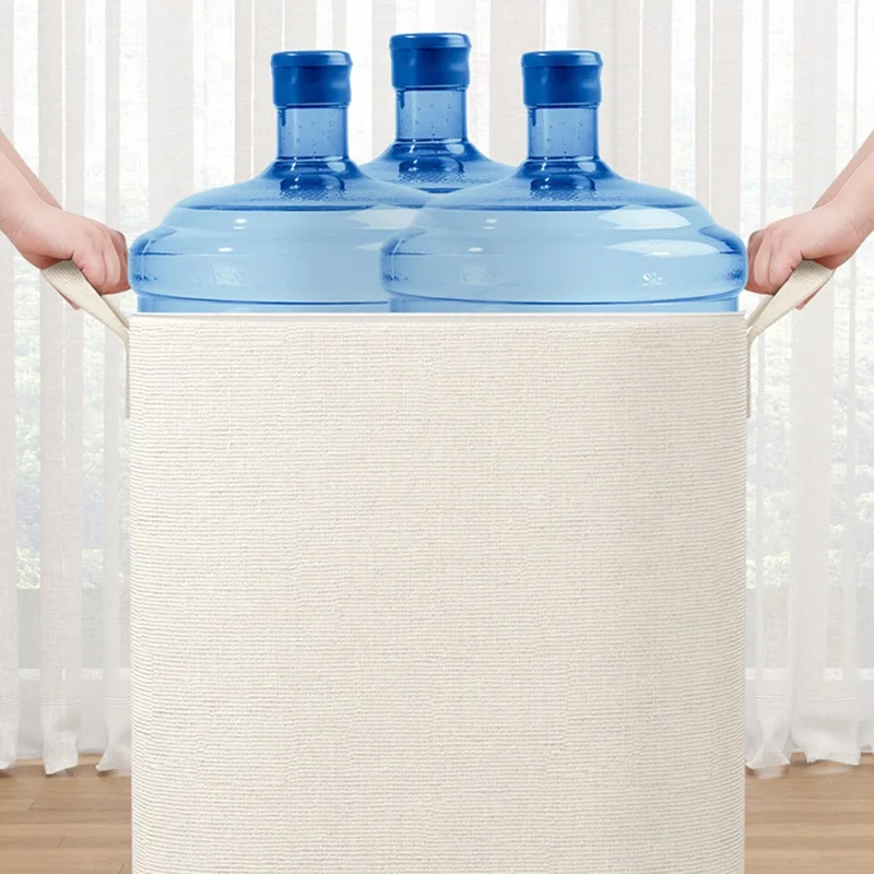 60 x 50 x 70cm Large Zippered Cotton Linen Storage Bag for Bedding Clothes Organizer Pouch